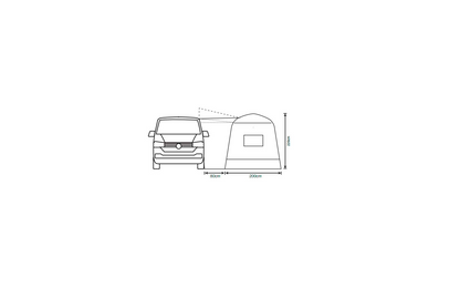  Outdoor Revolution Outhouse Handi Aufblasbares Vorzelt