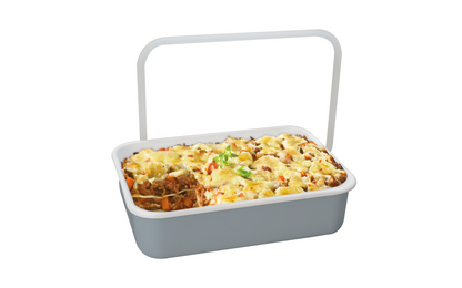  HoneyWare Emaille Frischhaltedose Lichtgrau