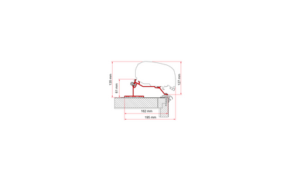  Fiamma Caravan Roof Markisenadapter Für Fiamma F80/F65