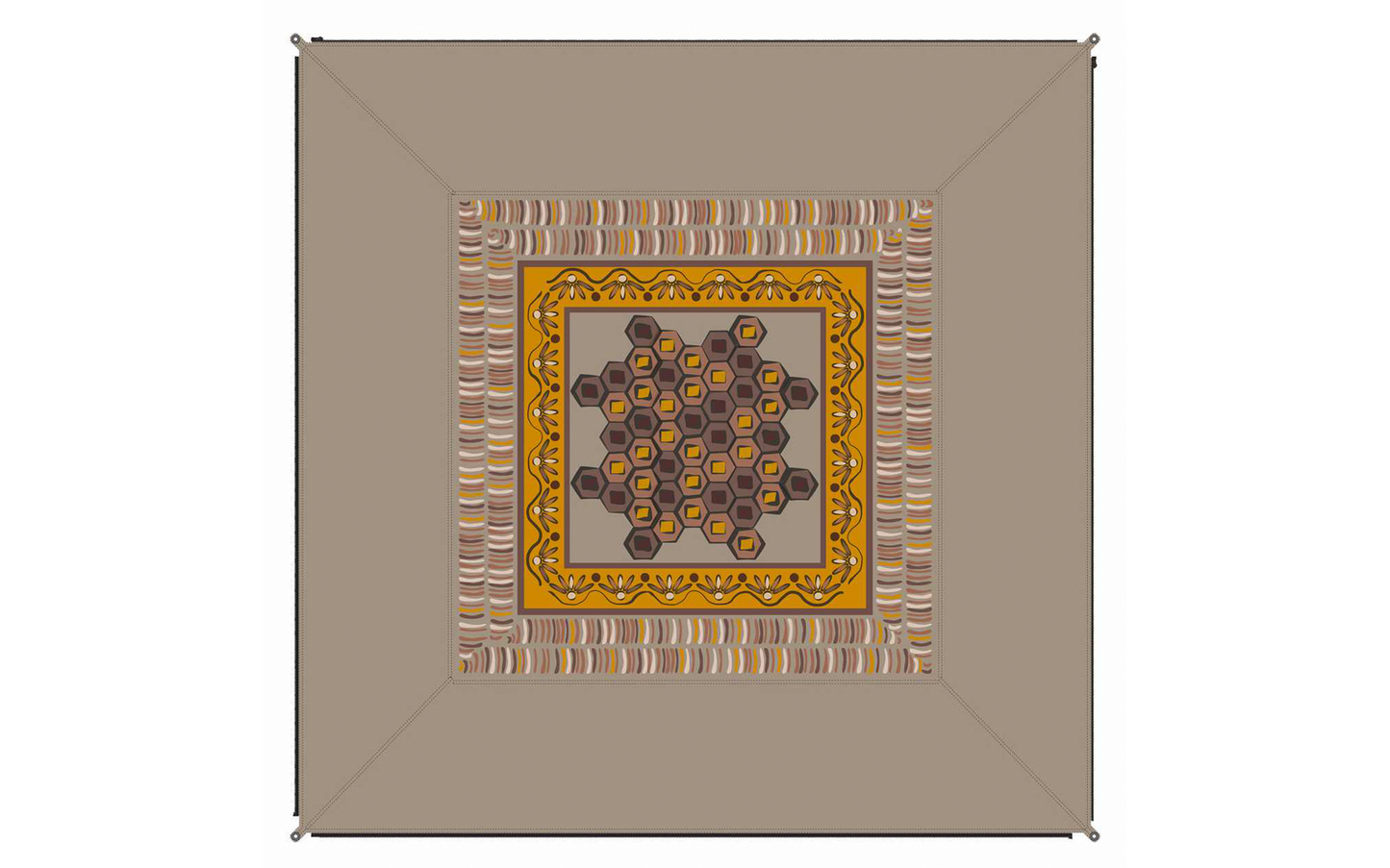  Bent Verbindbarer Teppich Zip Carpet 250 X 250 Cm
