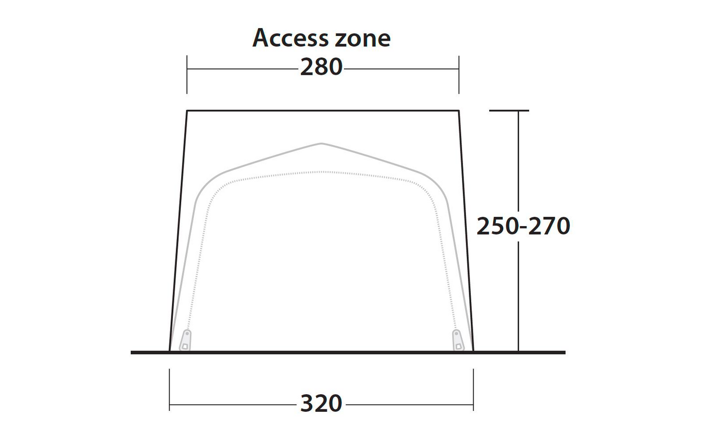  Outwell Tall Connection Zeltschleuse Für Parkville 200SA