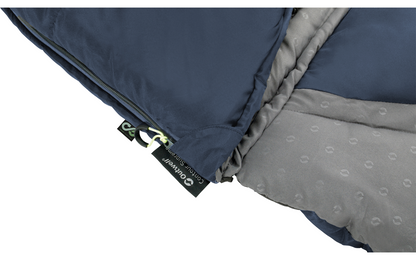  Outwell Contour Lux Deep Blue Deckenschlafsack Wendbar 220 Cm