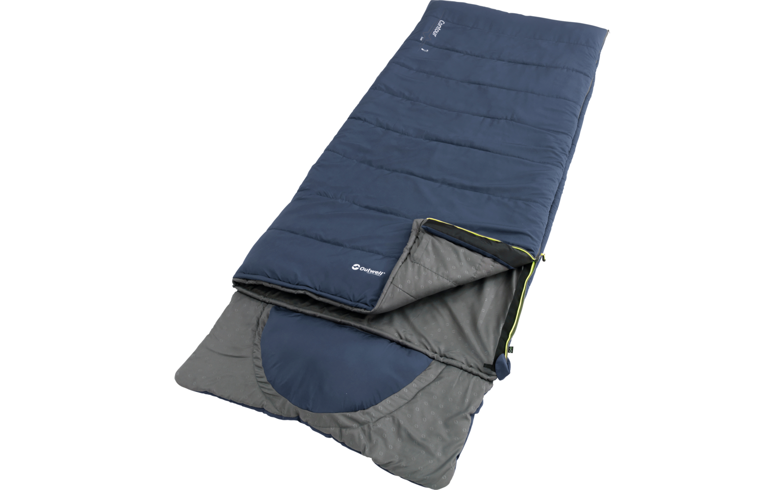  Outwell Contour Lux Deep Blue Deckenschlafsack Wendbar 220 Cm