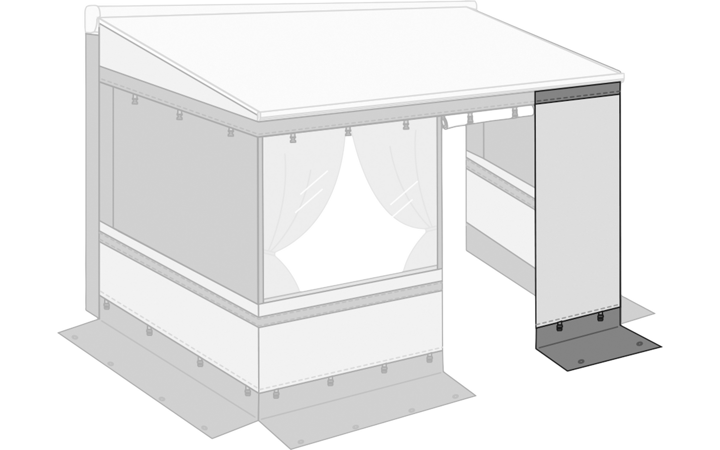  Fiamma Frontpanel Für Privacy Room Light Für Markisen F45