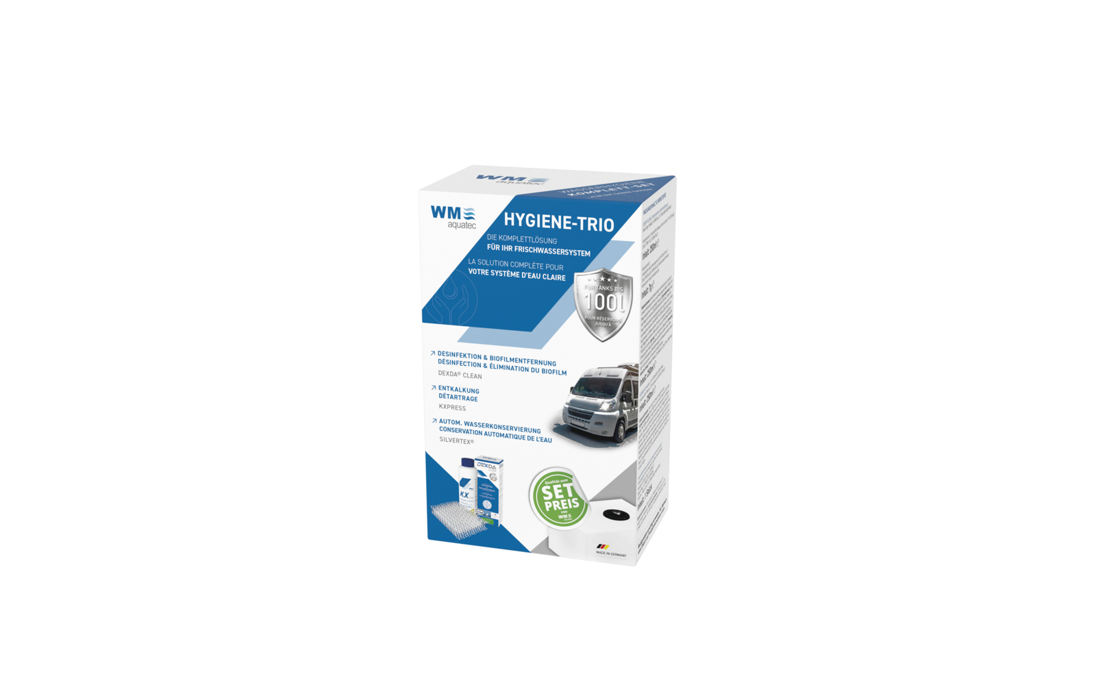  WM Aquatec Hygiene-Trio Wasserhygiene Komplettset
