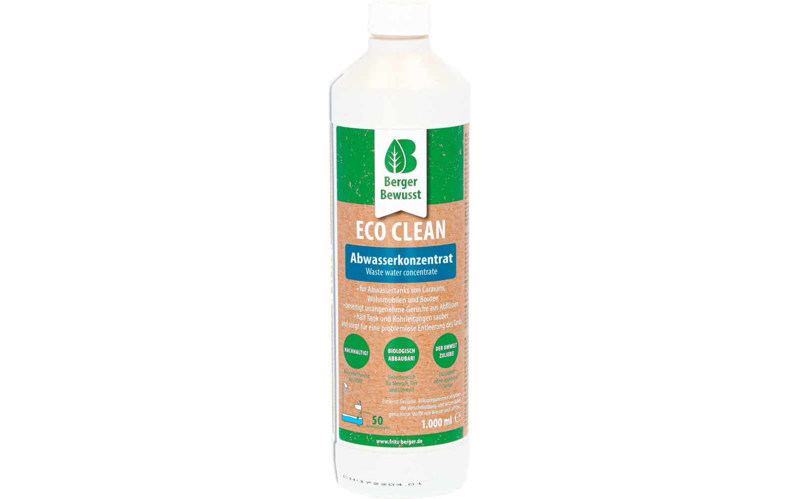  Berger Eco Clean Grauwassertankzusatz1 Liter